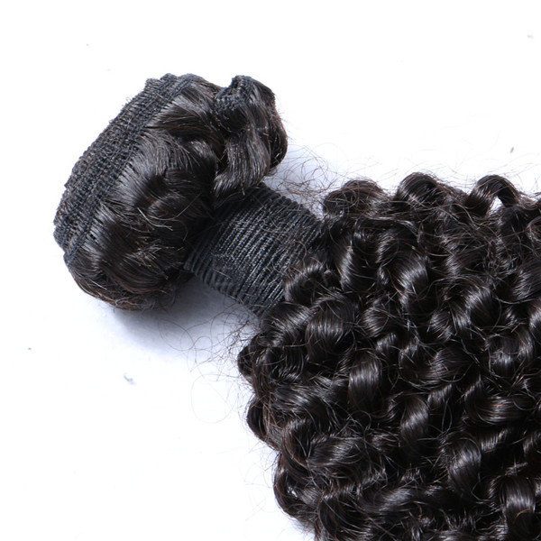 Kinky curl sew in hair weave LJ203